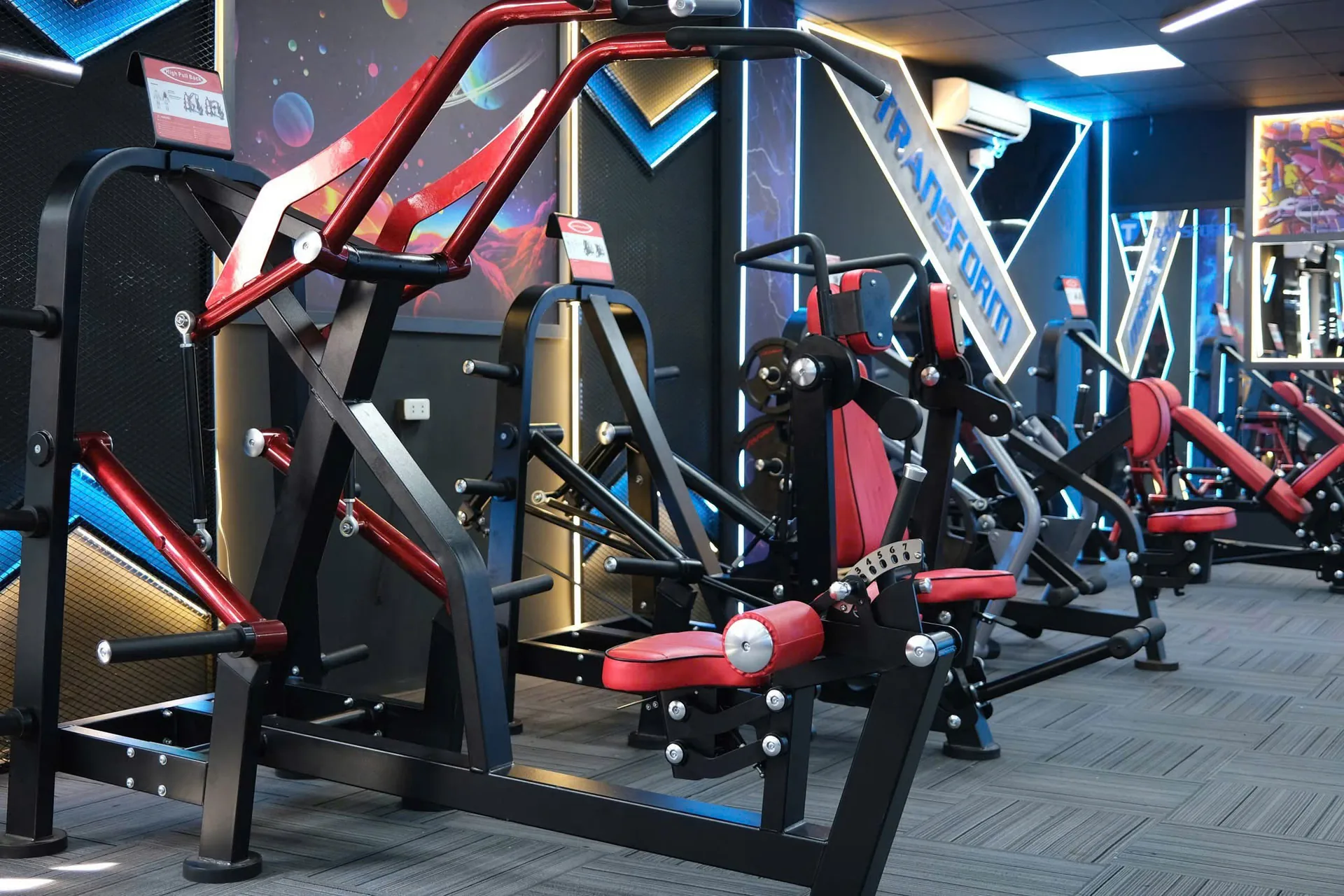 Hệ máy dự kiến trang bị tại Transform Gym Biên Hòa
